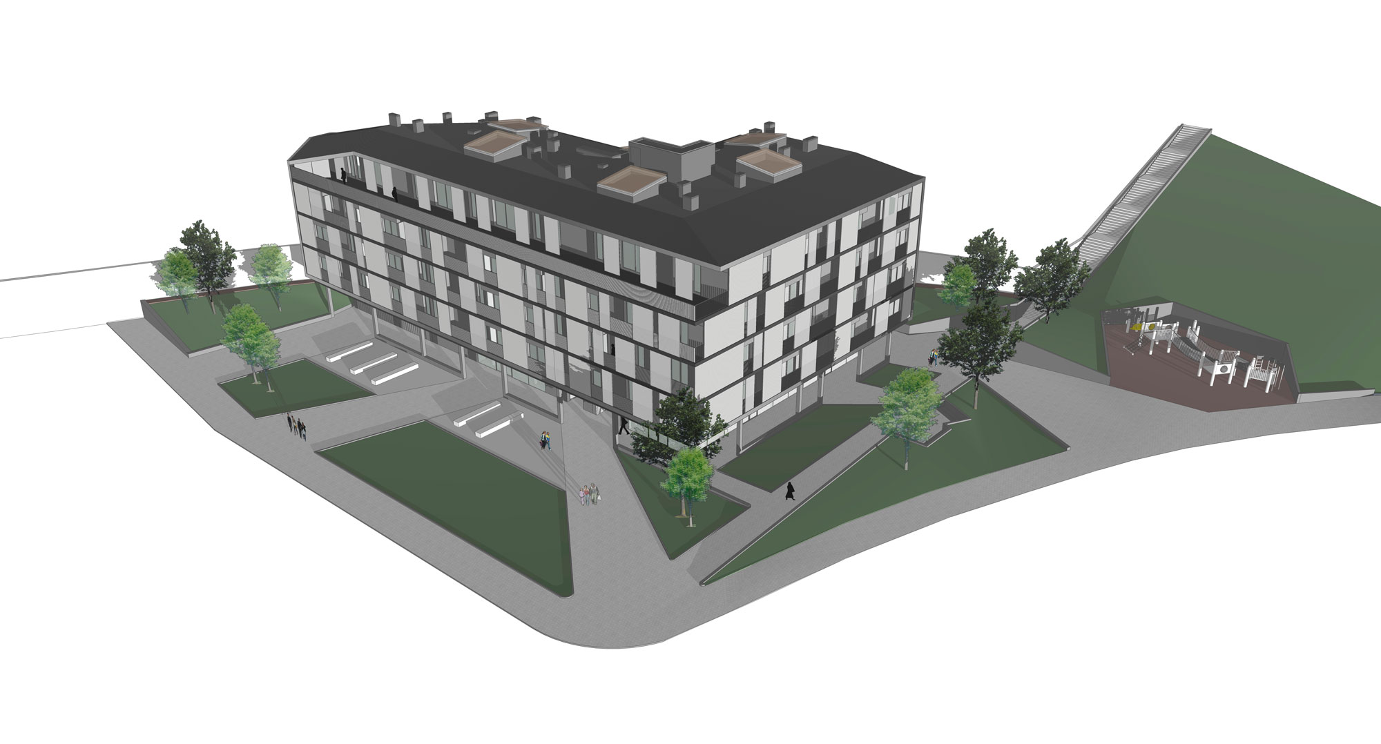 Edificación residencial por arquitectos estudio ALD de Tolosa
