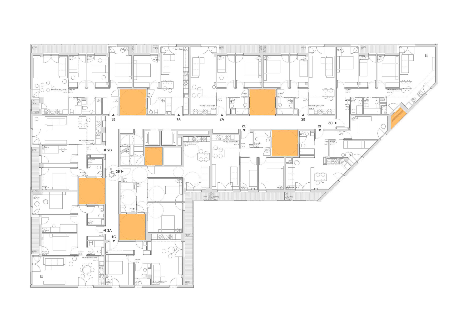 Plano de viviendas tasadas y garajes - Estudio de arquitectura ALD