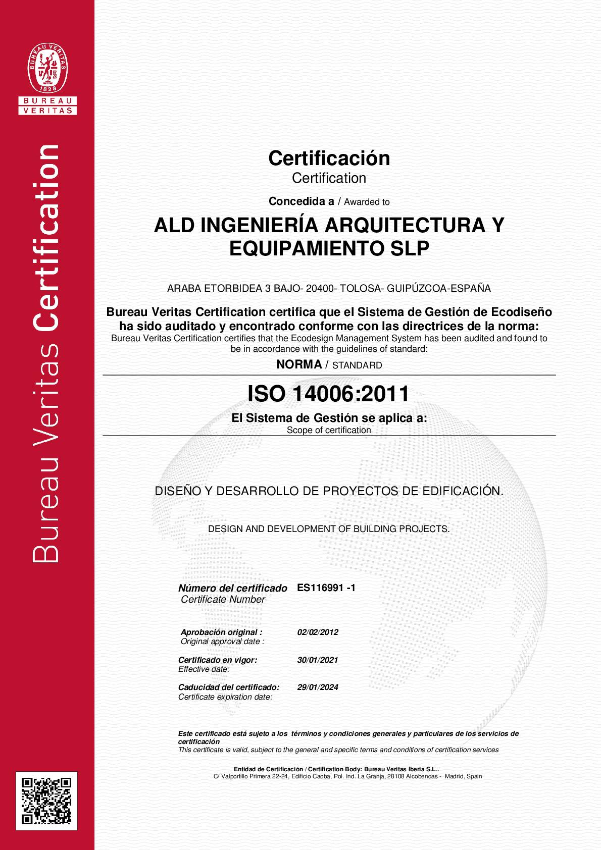 Certificado ALD
